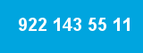 922 143 55 11 922 143 55 11